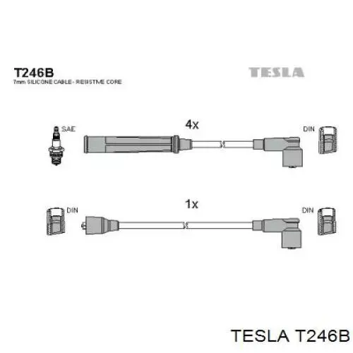 T246B Tesla Проводи високовольтні