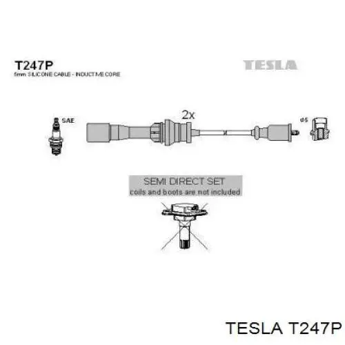 Дроти запалювання Tesla T247P ціна, від 16.58 USD