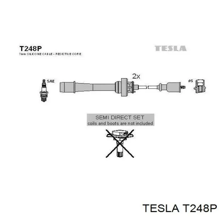 T248P Tesla Проводи високовольтні