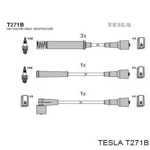 Дроти запалювання Tesla T271B ціна, від 14.97 USD