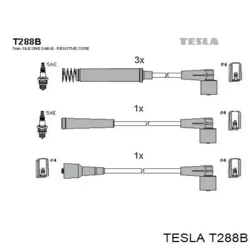 T288B Tesla Проводи високовольтні
