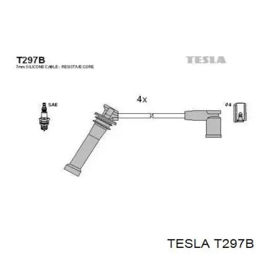 Дроти запалювання Tesla T297B ціна, від 23.92 USD