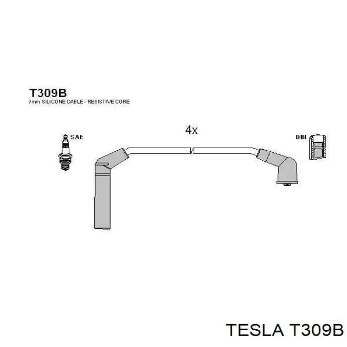 Дроти запалювання Tesla T309B ціна, від 17.99 USD