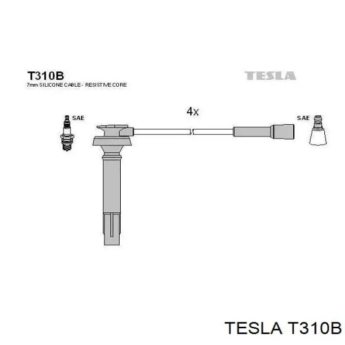 T310B Tesla Проводи високовольтні