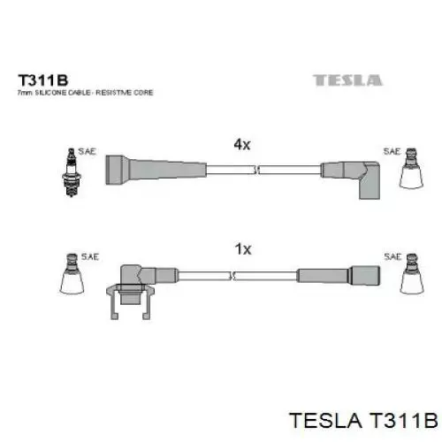 T311B Tesla Проводи високовольтні
