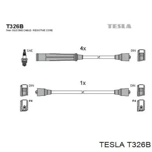 T326B Tesla Проводи високовольтні