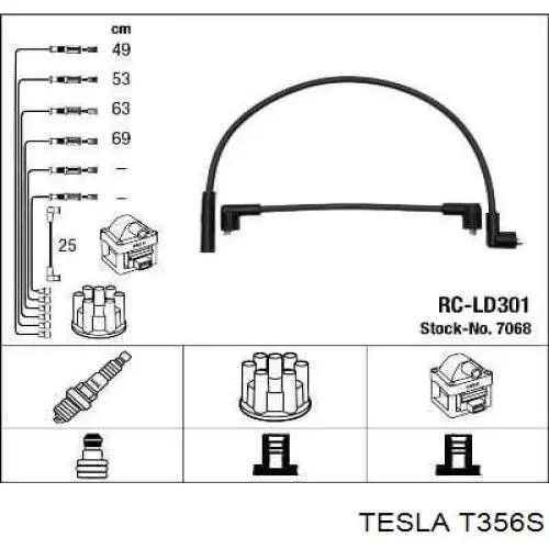 Купити T356S Tesla Провід високовольтні, комплект
