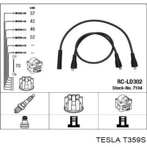 T359S Tesla Проводи високовольтні
