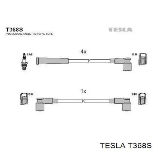 T368S Tesla Проводи високовольтні