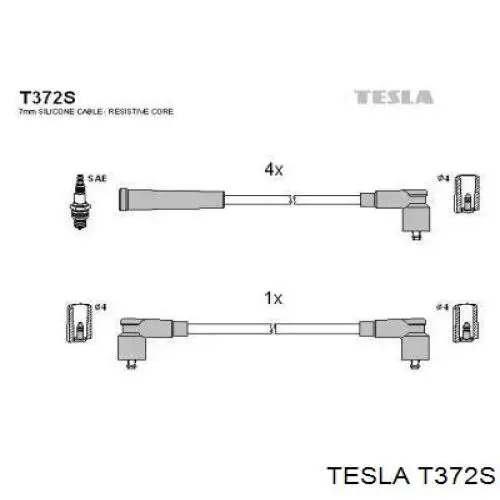 Дроти запалювання Tesla T372S ціна, від 16.91 USD