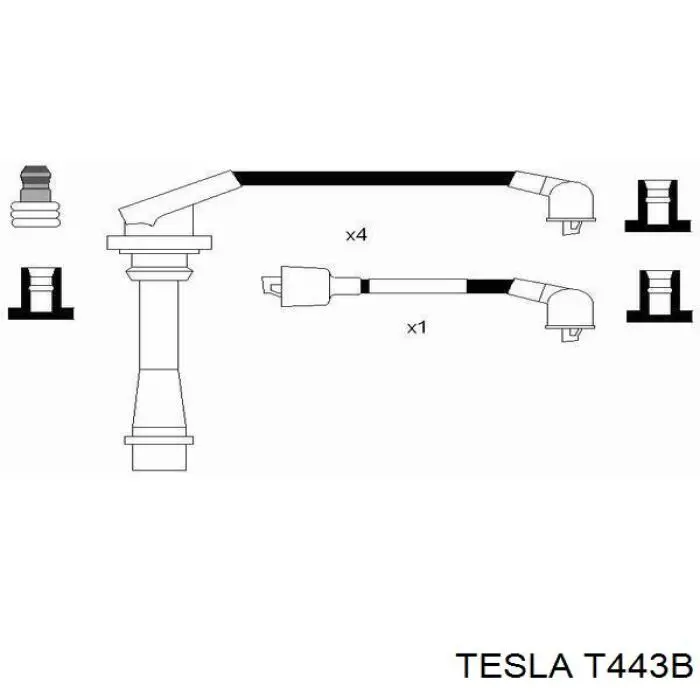 Купити T443B Tesla Провід високовольтні, комплект