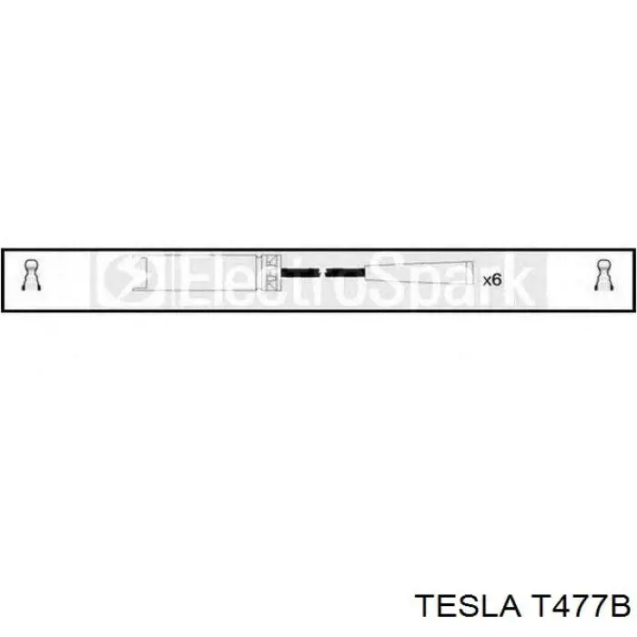 Високовольтні дроти T477B Tesla