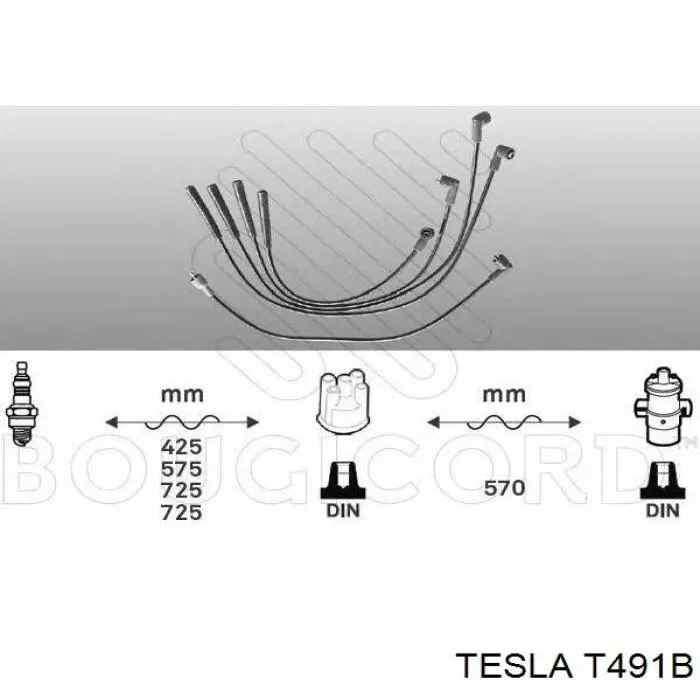 Купити T491B Tesla Провід високовольтні, комплект