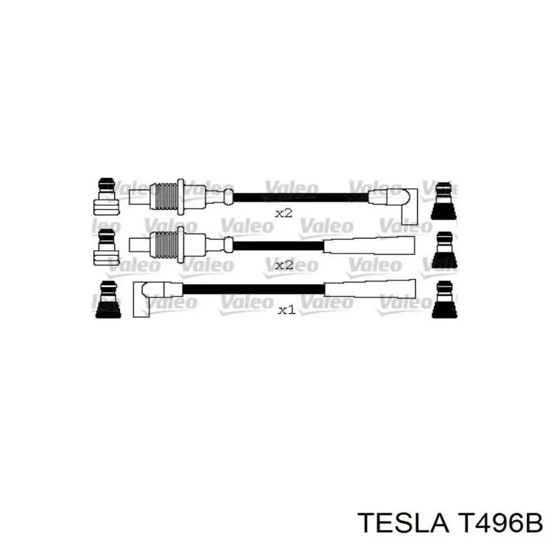 T496B Tesla дріт високовольтні, комплект