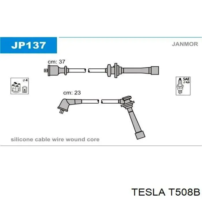 T508B Tesla Проводи високовольтні