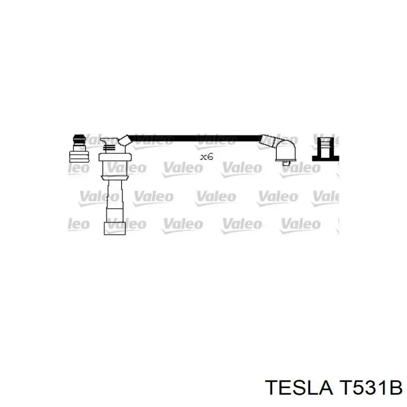 Високовольтні дроти T531B Tesla