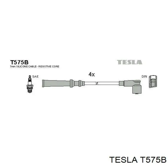 T575B Tesla Проводи високовольтні