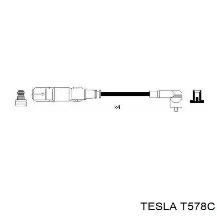 Дроти запалювання Tesla T578C ціна, від 42.92 USD