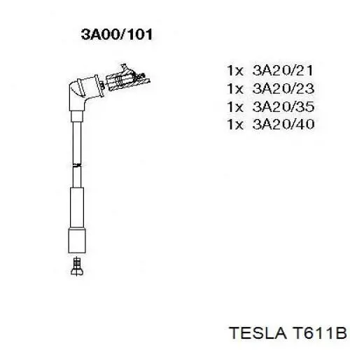 T611B Tesla Проводи високовольтні