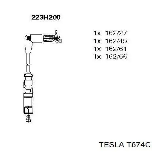 Купити T674C Tesla Провід високовольтні, комплект