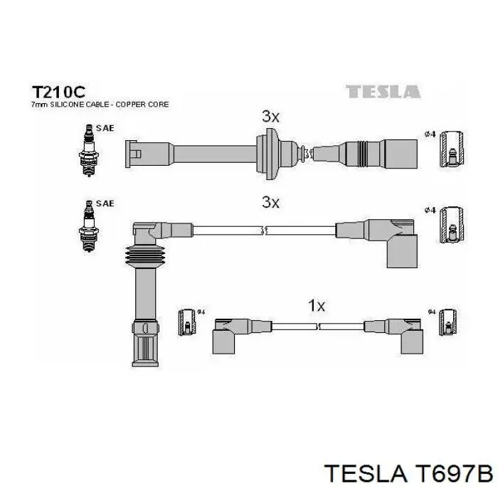 Дріт високовольтний Tesla T697B