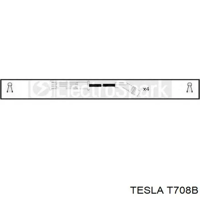 Високовольтні дроти T708B Tesla
