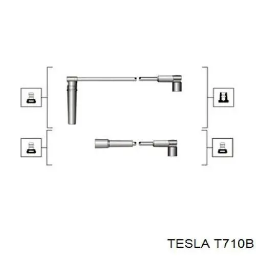 Дроти запалювання Tesla T710B ціна, від 13.65 USD