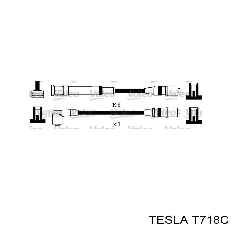 T718C Tesla дріт високовольтні, комплект