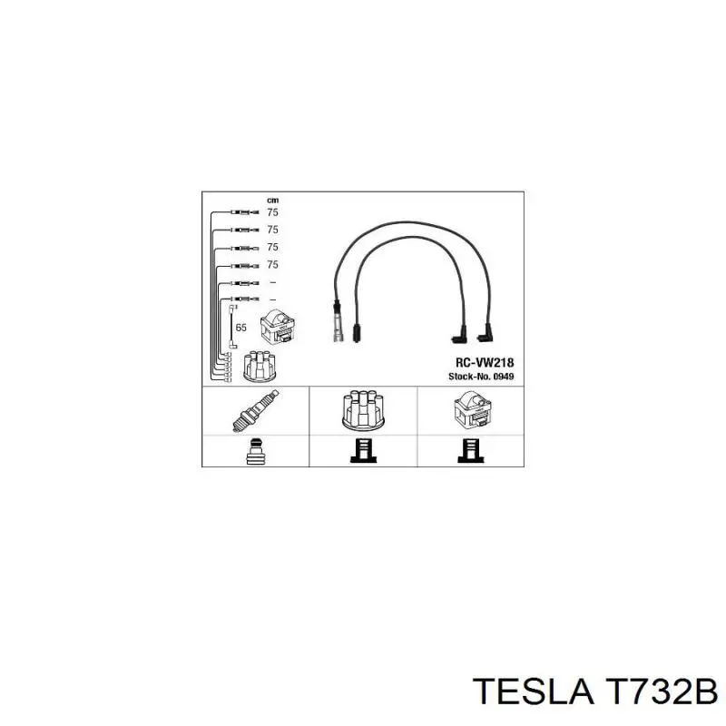 T732B Tesla Проводи високовольтні