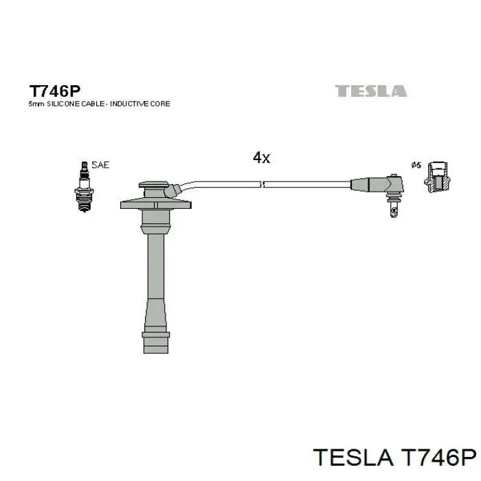 T746P Tesla Проводи високовольтні