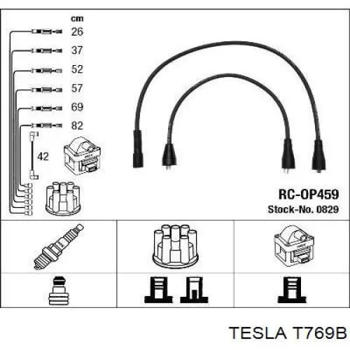 Дроти запалювання Tesla T769B ціна, від 19.04 USD