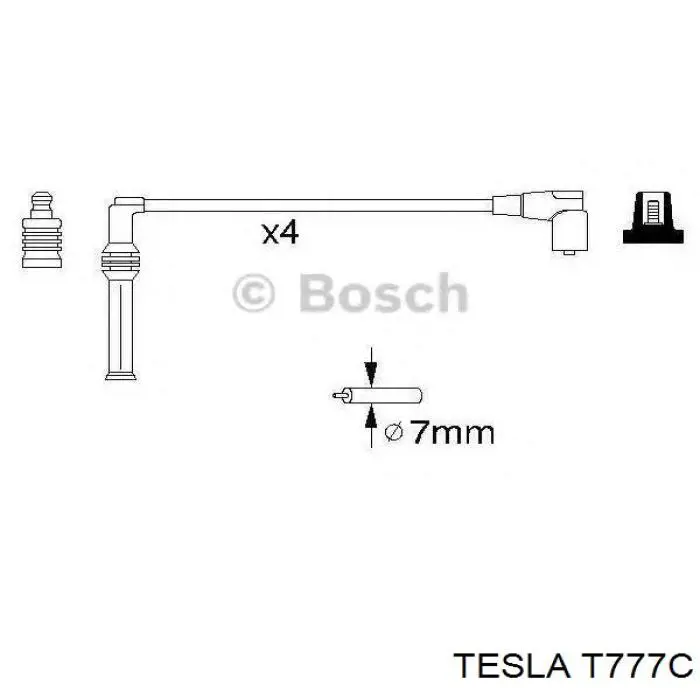 Дроти запалювання Tesla T777C ціна, від 17.20 USD