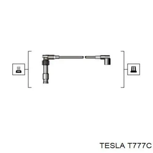 T777C Tesla Проводи високовольтні