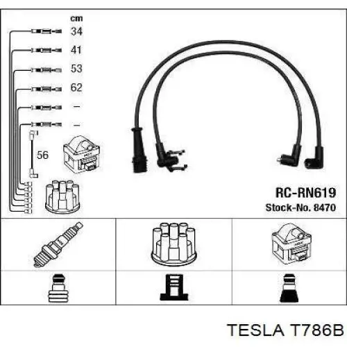 Дроти запалювання Tesla T786B ціна, від 17.45 USD