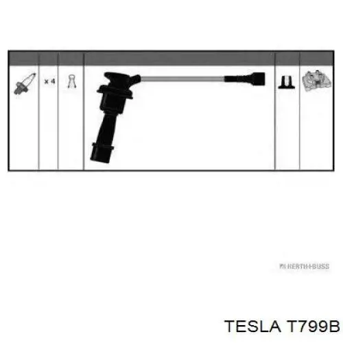Купити T799B Tesla Провід високовольтні, комплект