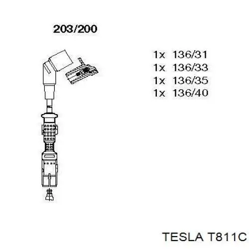 T811C Tesla Проводи високовольтні