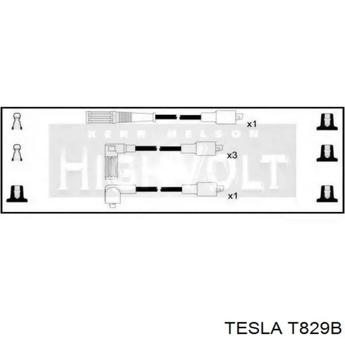 Купити T829B Tesla Провід високовольтні, комплект