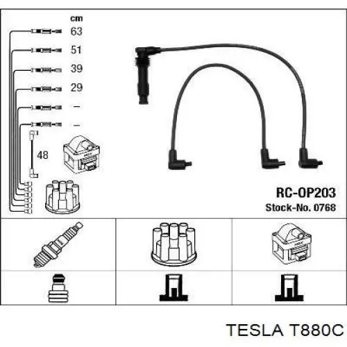 T880C Tesla дріт високовольтні, комплект
