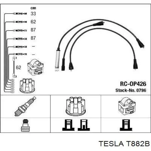 Купити T882B Tesla Провід високовольтні, комплект