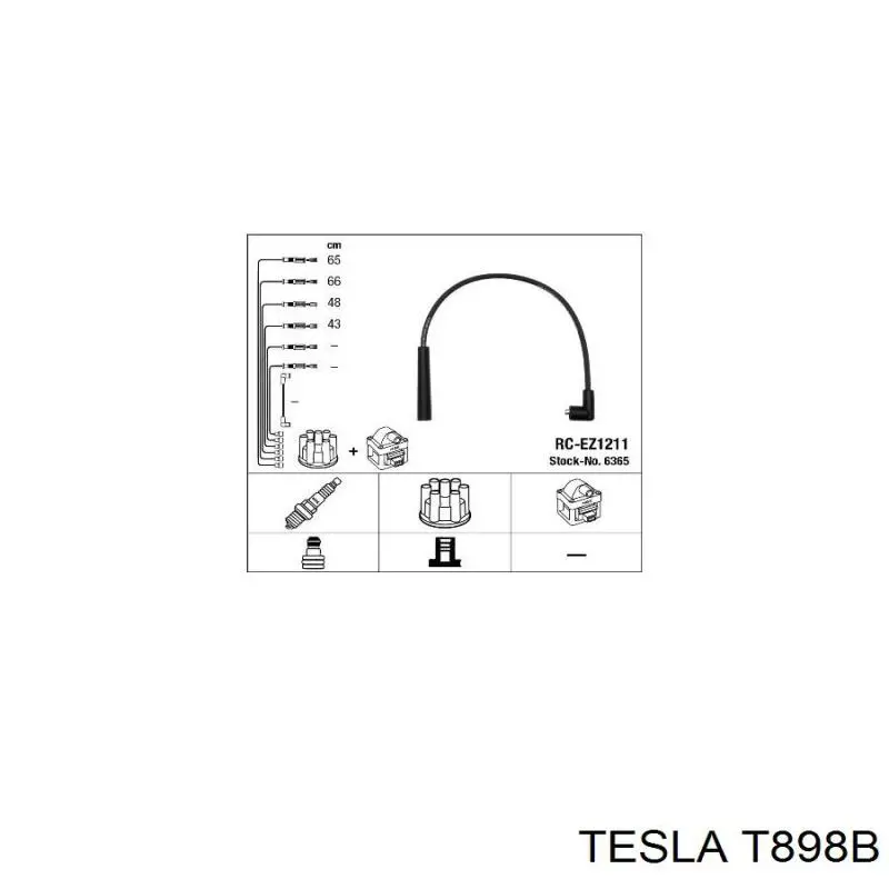 Дроти запалювання Tesla T898B ціна, від 15.55 USD