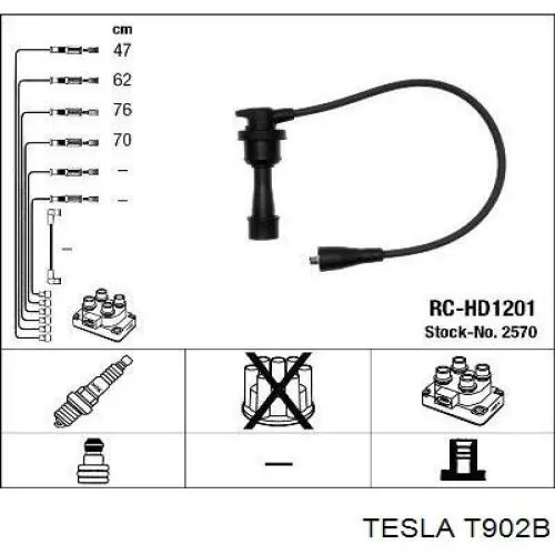 Дроти запалювання Tesla T902B ціна, від 19.00 USD