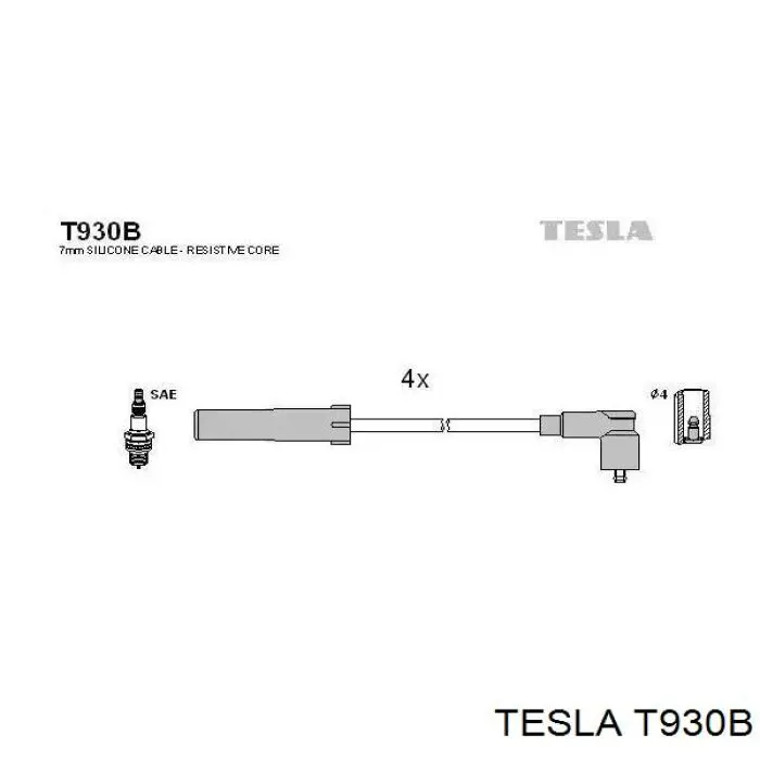 T930B Tesla Проводи високовольтні