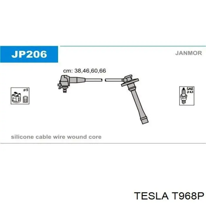 Високовольтні дроти T968P Tesla