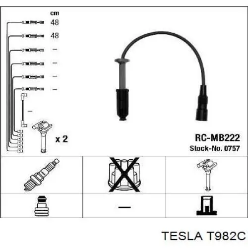 Купити T982C Tesla Провід високовольтні, комплект