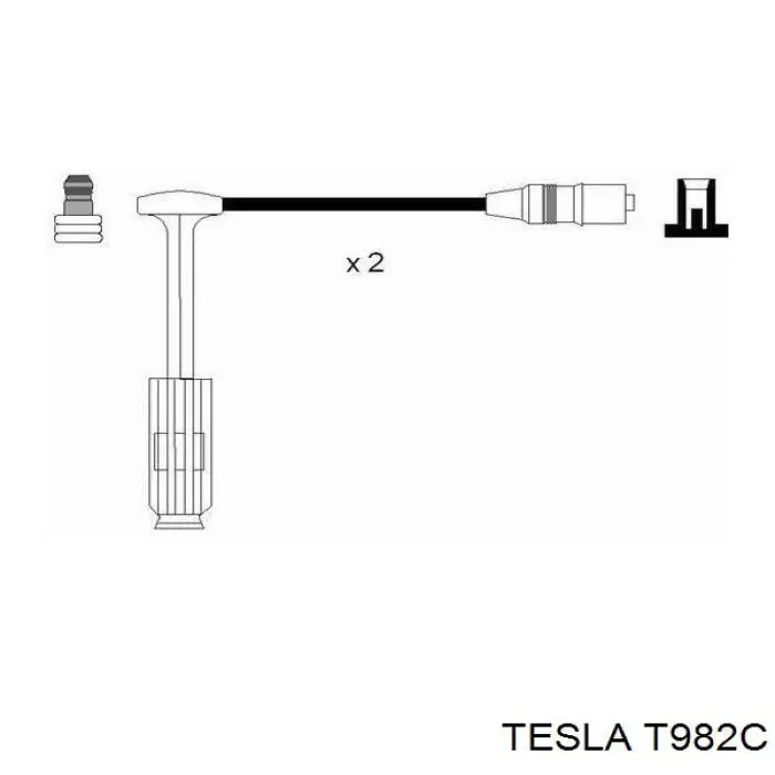 Дроти запалювання Tesla T982C ціна, від 26.99 USD
