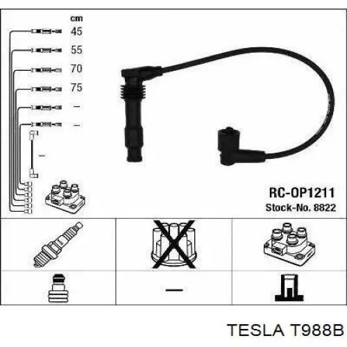 T988B Tesla Проводи високовольтні