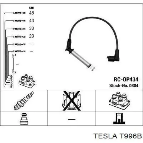 Дроти запалювання Tesla T996B ціна, від 22.78 USD