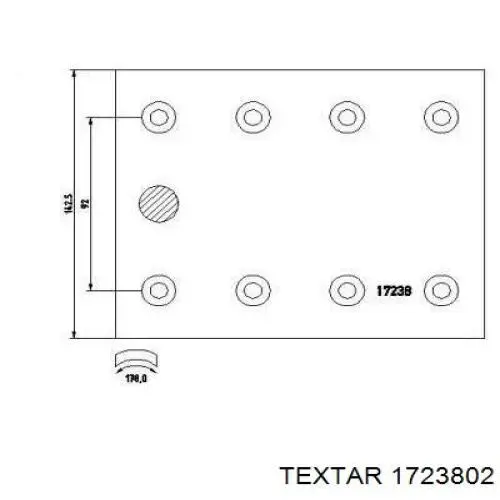  Textar 1723802 ціна, від 41.43 USD