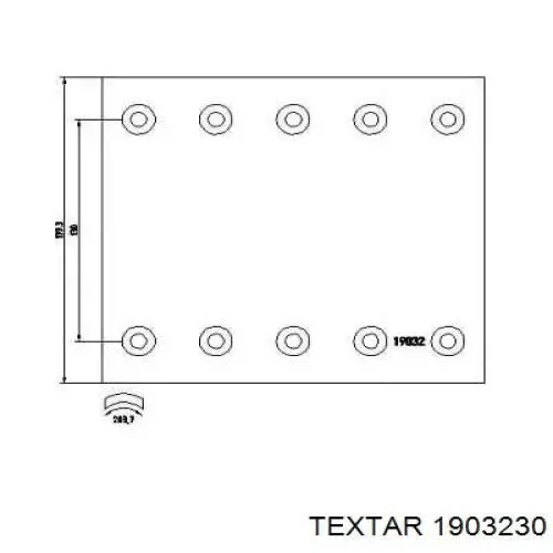 Накладка гальмівна задня (TRUCK) Textar 1903230 ціна, від 61.51 USD