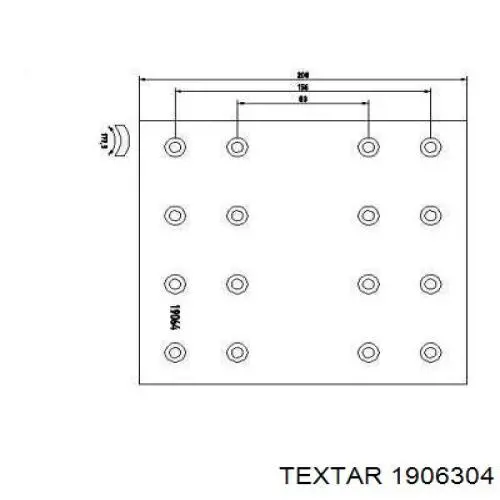 Накладка гальмівна задня (TRUCK) Textar 1906304 ціна, від 80.13 USD